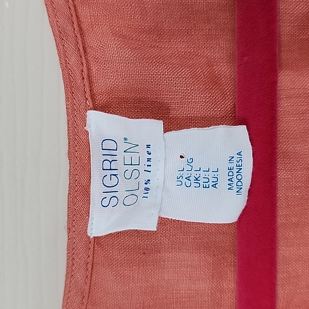 Sigrid Olsen linen blouse - Picture 2 of 5